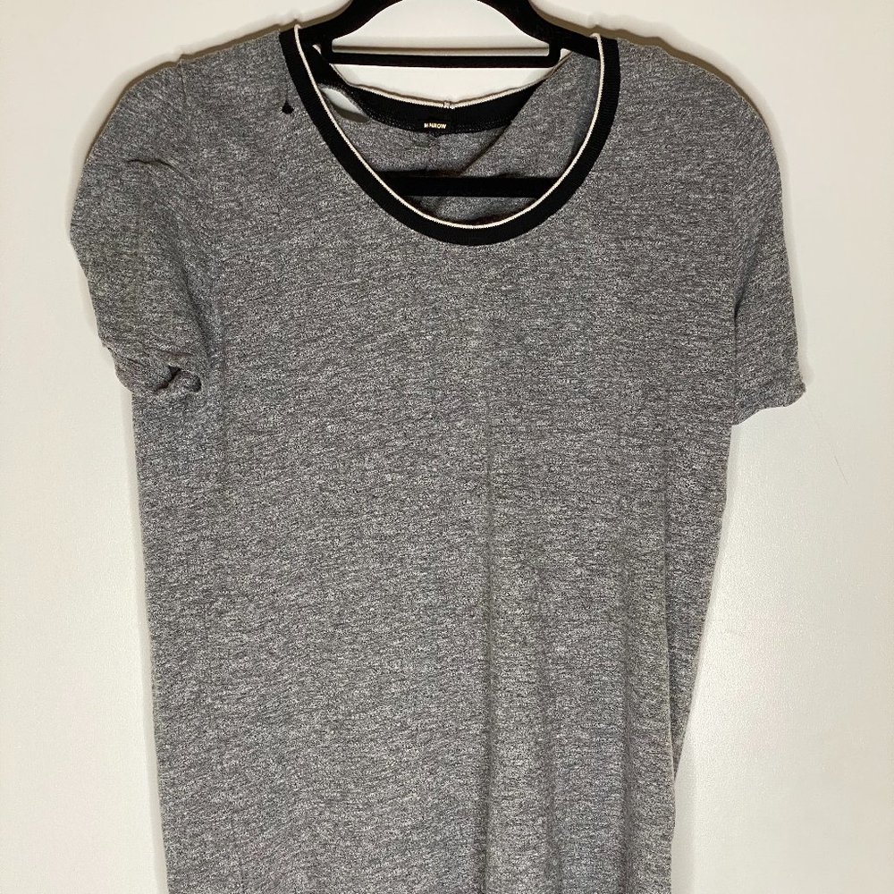 Monrow Open Shoulder Grey Short Sleeve - M
